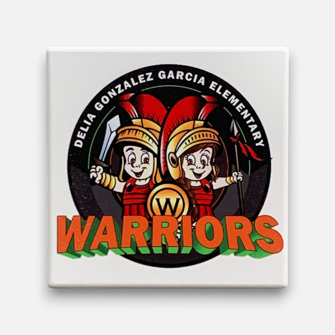4” Ceramic Roma ISD School Logo Coaster | Teacher Gift