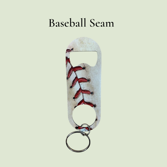 UV Printed Baseball Seam Keychain - Perfect Gift for Baseball Fans