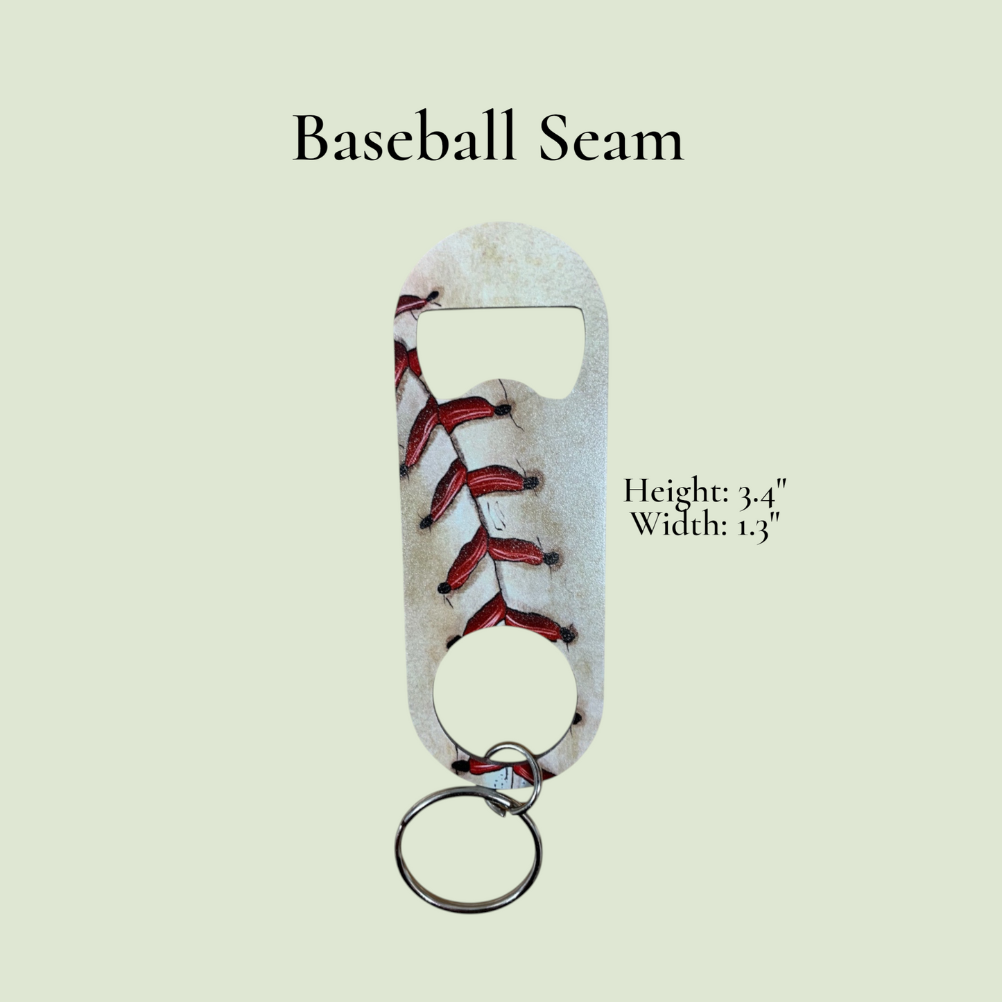 UV Printed Baseball Seam Keychain - Perfect Gift for Baseball Fans