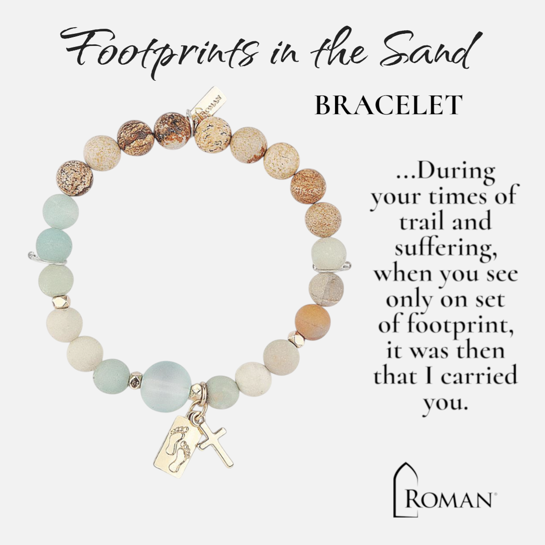 FOOTPRINTS IN THE SAND BRACELET – A Meaningful Christian Faith Gift