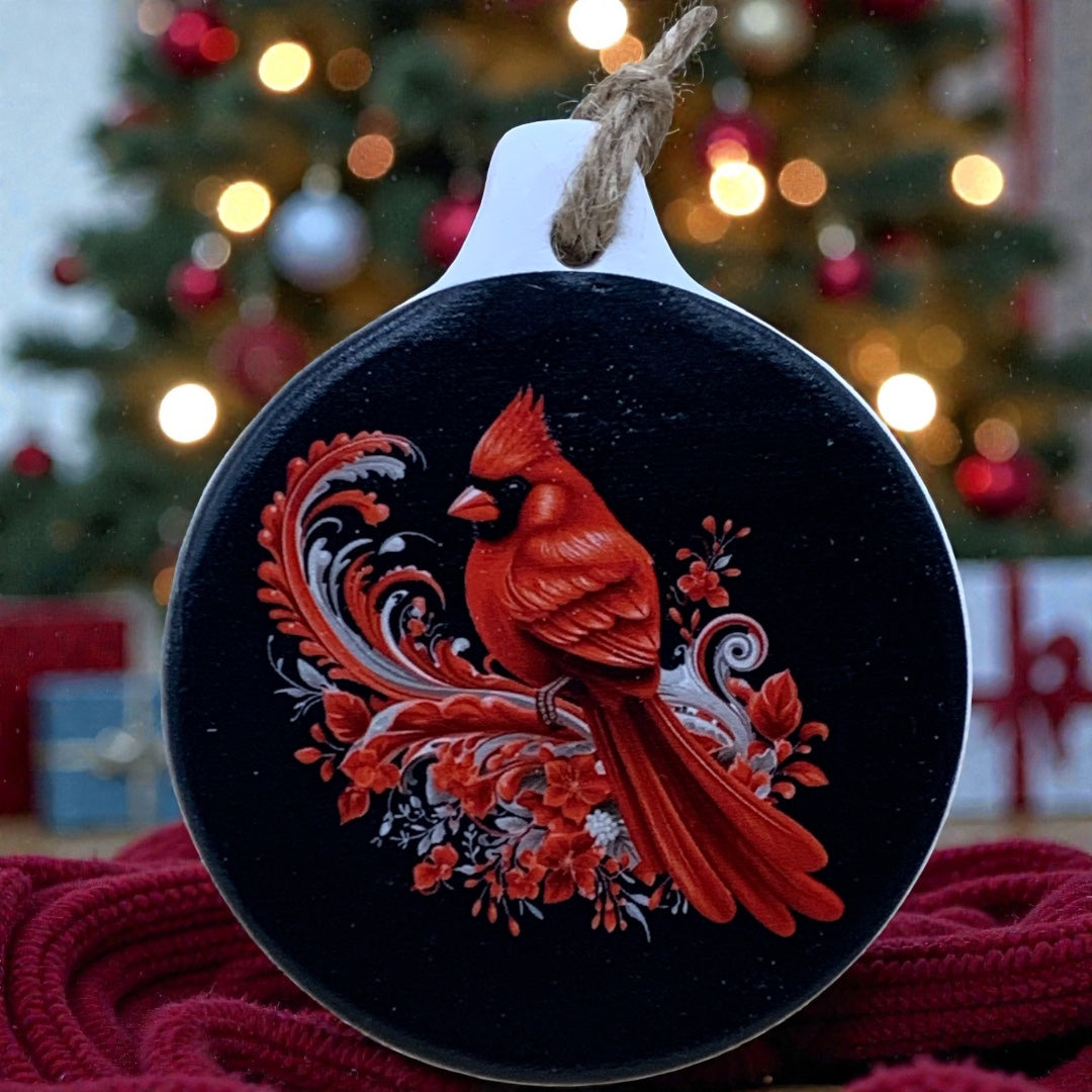 3" Cardinal Ornament